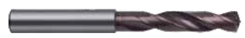 7.3mm Dia. - Carbide HP 3XD Drill-140Â° Point-Coolant-Bright - Eagle Tool & Supply