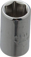 Proto - 11/32", 1/4" Drive, Standard Hand Socket - 6 Points, 7/8" OAL, Chrome Finish - Eagle Tool & Supply