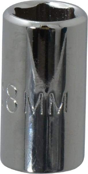 Proto - 1/4" Drive, Standard Hand Socket - 6 Points, 7/8" OAL, Chrome Vanadium, Chrome Finish - Eagle Tool & Supply