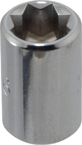 Proto - 5/16", 1/4" Drive, Standard Hand Socket - 8 Points, 7/8" OAL, Chrome Finish - Eagle Tool & Supply