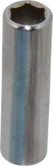 Proto - 3/8", 1/4" Drive, Deep Hand Socket - 6 Points, 2" OAL, Chrome Finish - Eagle Tool & Supply