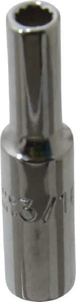 Proto - 1-1/2", 1/2" Drive, Deep Hand Socket - 12 Points, 2" OAL, Chrome Finish - Eagle Tool & Supply