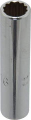 Proto - 5/16", 1/4" Drive, Deep Hand Socket - 12 Points, 2" OAL, Chrome Finish - Eagle Tool & Supply