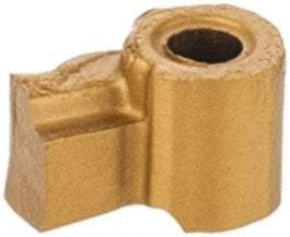 Iscar - UMGR4.0-0.1 Grade IC508 Carbide Turning Insert - TiCN/TiN Finish, Irregular, 0.1mm Corner Radius - Eagle Tool & Supply