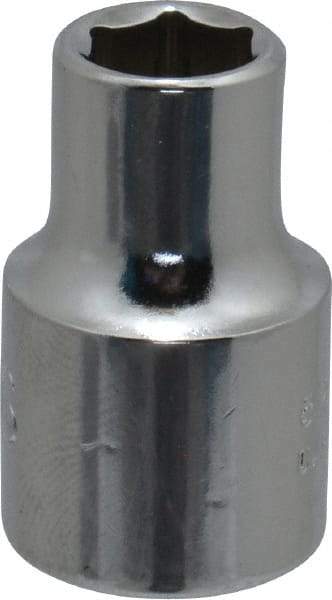 Proto - 5/16", 3/8" Drive, Standard Hand Socket - 6 Points, 1-3/32" OAL, Chrome Finish - Eagle Tool & Supply