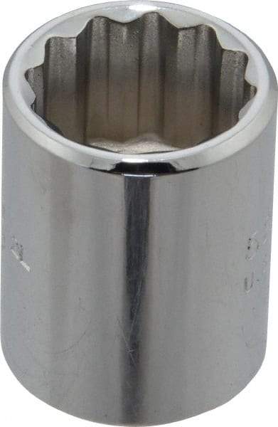 Proto - 5/8", 3/8" Drive, Standard Hand Socket - 12 Points, 1-1/8" OAL, Chrome Finish - Eagle Tool & Supply