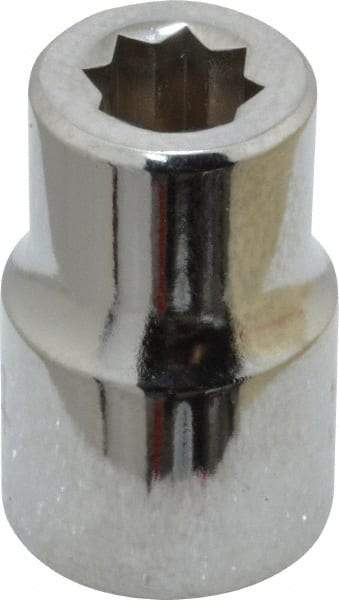 Proto - 1/4", 3/8" Drive, Standard Hand Socket - 8 Points, 1-5/64" OAL, Chrome Finish - Eagle Tool & Supply