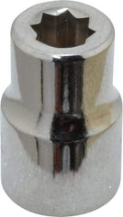 Proto - 1/4", 3/8" Drive, Standard Hand Socket - 8 Points, 1-5/64" OAL, Chrome Finish - Eagle Tool & Supply