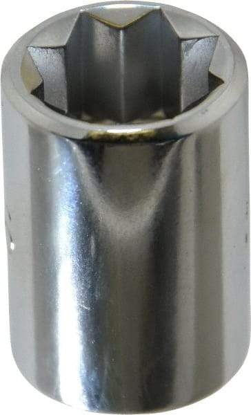 Proto - 7/16", 3/8" Drive, Standard Hand Socket - 8 Points, 1-5/64" OAL, Chrome Finish - Eagle Tool & Supply