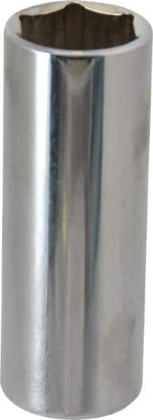 Proto - 3/8" Drive, Deep Hand Socket - 6 Points, 2-3/4" OAL, Chrome Finish - Eagle Tool & Supply