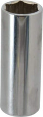 Proto - 3/8" Drive, Deep Hand Socket - 6 Points, 2-3/4" OAL, Chrome Finish - Eagle Tool & Supply