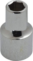 Proto - 3/8", 1/2" Drive, Standard Hand Socket - 6 Points, 1-31/64" OAL, Chrome Finish - Eagle Tool & Supply