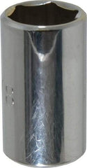 Proto - 5/8", 1/2" Drive, Standard Hand Socket - 6 Points, 1-1/2" OAL, Chrome Finish - Eagle Tool & Supply