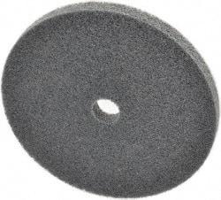 3M - 6" Diam, 1/2" Face Width, 3/4" Center Hole, Fine Grade, Silicon Carbide Deburring Wheel - Unitized, Soft Density 2 Grade, 5,000 RPM - Eagle Tool & Supply
