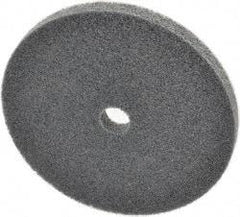 3M - 6" Diam, 1/2" Face Width, 3/4" Center Hole, Fine Grade, Silicon Carbide Deburring Wheel - Unitized, Soft Density 2 Grade, 5,000 RPM - Eagle Tool & Supply