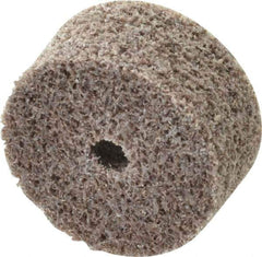 3M - 1" Diam, 1/2" Face Width, 3/16" Center Hole, Medium Grade, Aluminum Oxide Deburring Wheel - Unitized, Hard Density 7 Grade, 35,100 RPM - Eagle Tool & Supply