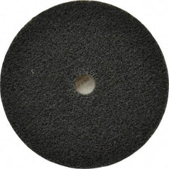 3M - 3" Diam, 1/4" Face Width, 3/8" Center Hole, Fine Grade, Silicon Carbide Deburring Wheel - Unitized, Soft Density 3 Grade, 12,100 RPM - Eagle Tool & Supply