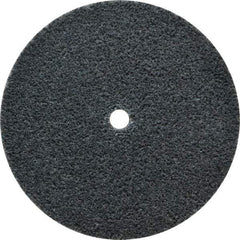 3M - 3" Diam, 1/4" Face Width, 1/4" Center Hole, Fine Grade, Silicon Carbide Deburring Wheel - Unitized, Soft Density 3 Grade, 12,100 RPM - Eagle Tool & Supply