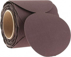 3M - 5" Diam, 180 Grit Aluminum Oxide Adhesive PSA Disc - Very Fine Grade, X Weighted Cloth Backing, For Bench Top Motors, Random Orbital Sanders - Eagle Tool & Supply
