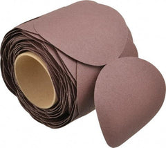 3M - 5" Diam, 100 Grit Aluminum Oxide Adhesive PSA Disc - Fine Grade, X Weighted Cloth Backing, For Bench Top Motors, Random Orbital Sanders - Eagle Tool & Supply