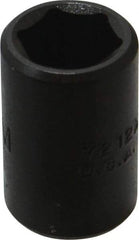 Proto - 3/8" Drive 12mm Standard Impact Socket - 6 Points, 1-1/32" OAL - Eagle Tool & Supply