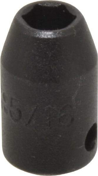 Proto - 3/8" Drive 5/16" Standard Impact Socket - 6 Points, 1-3/32" OAL - Eagle Tool & Supply