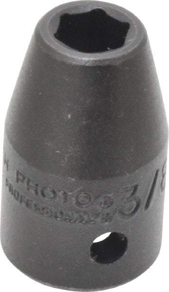 Proto - 1/2" Drive 3/8" Standard Impact Socket - 6 Points, 1-1/2" OAL - Eagle Tool & Supply