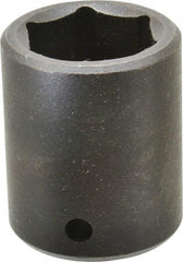 Proto - 1/2" Drive 1" Standard Impact Socket - 6 Points, 1-3/4" OAL - Eagle Tool & Supply