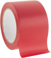 NMC - Red Solid Color Vinyl Tape - 3" Wide x 108' Long x 0.002" Thick, General Traffic - Eagle Tool & Supply