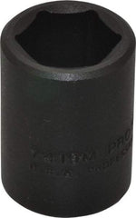 Proto - 1/2" Drive 19mm Standard Impact Socket - 6 Points, 1-1/2" OAL - Eagle Tool & Supply