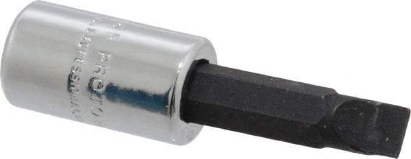 Proto - Screwdriver & Drag Link Sockets Type: Slotted Screwdriver Socket Drive Size (Inch): 1/4 - Eagle Tool & Supply