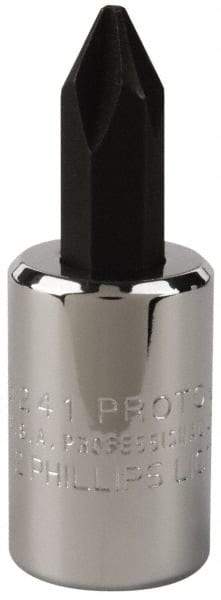 Proto - Screwdriver & Drag Link Sockets Type: Phillips Screwdriver Socket Drive Size (Inch): 3/8 - Eagle Tool & Supply