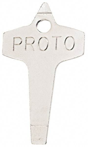 Proto - Key Ring Slotted Screwdriver - Round Shank, Gripless Handle - Eagle Tool & Supply