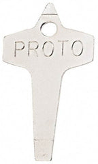 Proto - Key Ring Slotted Screwdriver - Round Shank, Gripless Handle - Eagle Tool & Supply