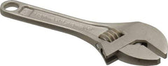 Proto - 1/2" Jaw Capacity, 4" Locking Adjustable Wrench - Steel, Chrome Finish - Eagle Tool & Supply