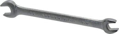 Proto - 5/16" x 3/8" Standard Open End Wrench - 5-1/8" OAL, Double End, Satin Finish, 15° Head Angle - Eagle Tool & Supply