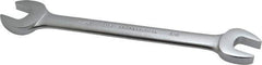 Proto - 5/8" x 11/16" Standard Open End Wrench - 8-1/4" OAL, Double End, Satin Finish, 15° Head Angle - Eagle Tool & Supply