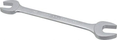 Proto - 3/4" x 7/8" Standard Open End Wrench - 9-1/2" OAL, Double End, Satin Finish, 15° Head Angle - Eagle Tool & Supply