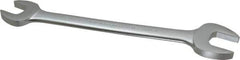 Proto - 1-1/16" x 1-1/4" Standard Open End Wrench - 13-9/16" OAL, Double End, Satin Finish, 15° Head Angle - Eagle Tool & Supply