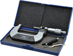 Fowler - 2 to 3" Range, 0.0001" Graduation, Mechanical Outside Micrometer - Ratchet Stop Thimble, Accurate to 0.00016", Digital Counter - Eagle Tool & Supply