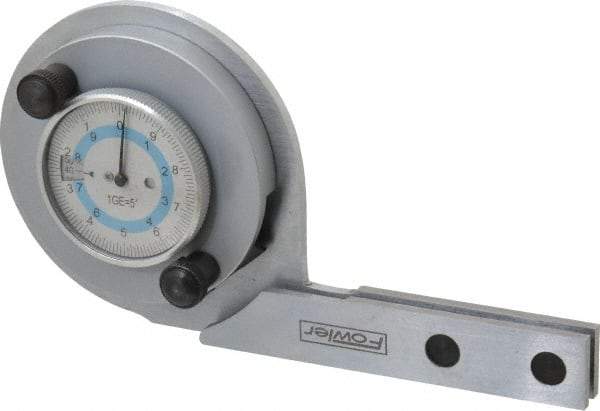 Fowler - 6, 12 Inch Long Blade, 360° Max Measurement, Bevel Protractor - Accuracy up to 5 Min, 1° Dial Graduation - Eagle Tool & Supply