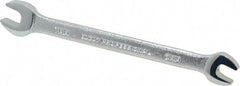 Proto - 6mm x 7mm Standard Open End Wrench - 4-1/2" OAL, Double End, Satin Finish, 15° Head Angle - Eagle Tool & Supply