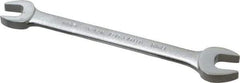 Proto - 12mm x 13mm Standard Open End Wrench - 6-3/8" OAL, Double End, Satin Finish, 15° Head Angle - Eagle Tool & Supply