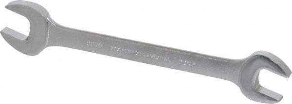 Proto - 20mm x 22mm Standard Open End Wrench - 9-1/2" OAL, Double End, Satin Finish, 15° Head Angle - Eagle Tool & Supply