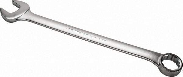 Proto - 2-3/16" 12 Point Offset Combination Wrench - 15° Offset Angle, 29-1/2" OAL, Steel, Satin Finish - Eagle Tool & Supply