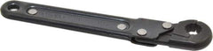 Proto - 3/8", Black Finish, Ratcheting Flare Nut Wrench - 12 Points, 5-7/16" OAL, Steel, Single End Head - Eagle Tool & Supply