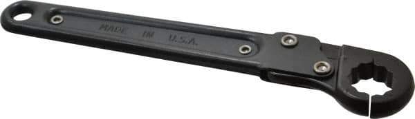 Proto - 5/8", Black Finish, Ratcheting Flare Nut Wrench - 12 Points, 7-1/4" OAL, Steel, Single End Head - Eagle Tool & Supply