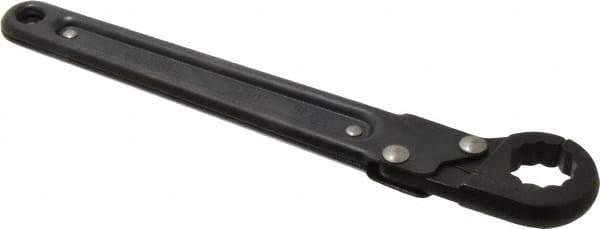 Proto - 13/16", Black Finish, Ratcheting Flare Nut Wrench - 12 Points, 9-3/8" OAL, Steel, Single End Head - Eagle Tool & Supply