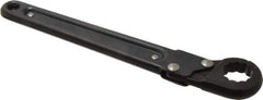 Proto - 13/16", Black Finish, Ratcheting Flare Nut Wrench - 12 Points, 9-3/8" OAL, Steel, Single End Head - Eagle Tool & Supply