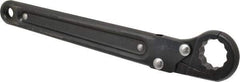 Proto - 7/8", Black Finish, Ratcheting Flare Nut Wrench - 12 Points, 9-3/8" OAL, Steel, Single End Head - Eagle Tool & Supply